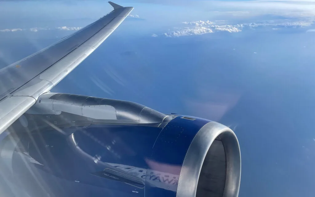 Airplane Engine on a British Airways plane
