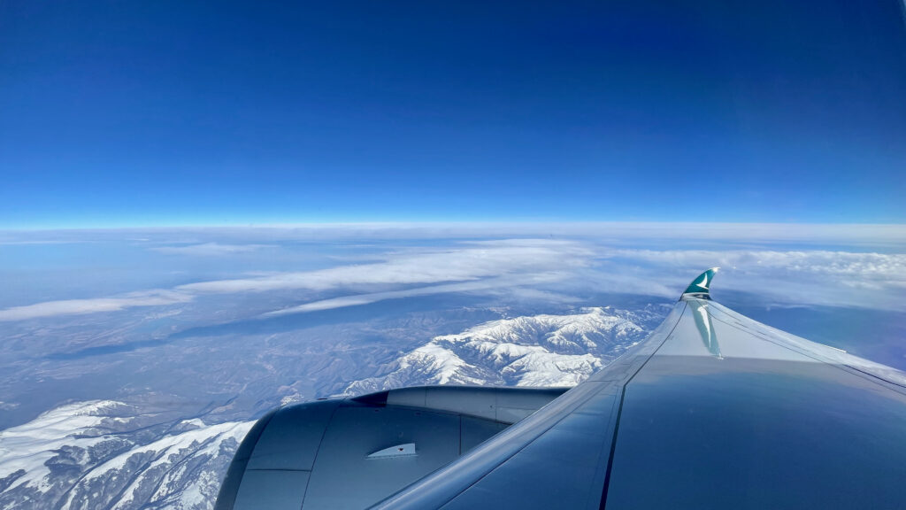 Cathay Pacific Airplane Wing