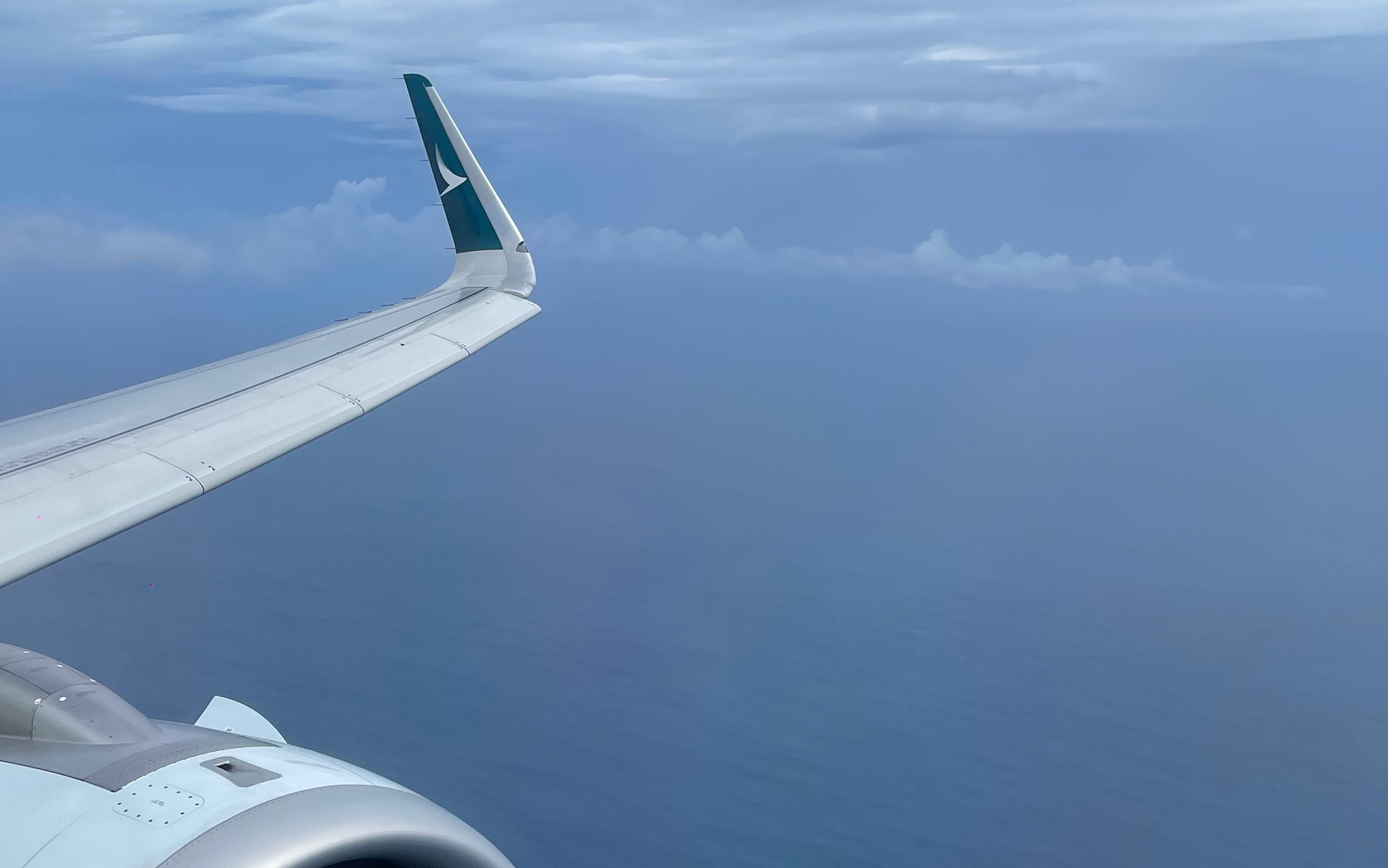 Cathay Pacific Wing Tip on an A321neo aircraft.
