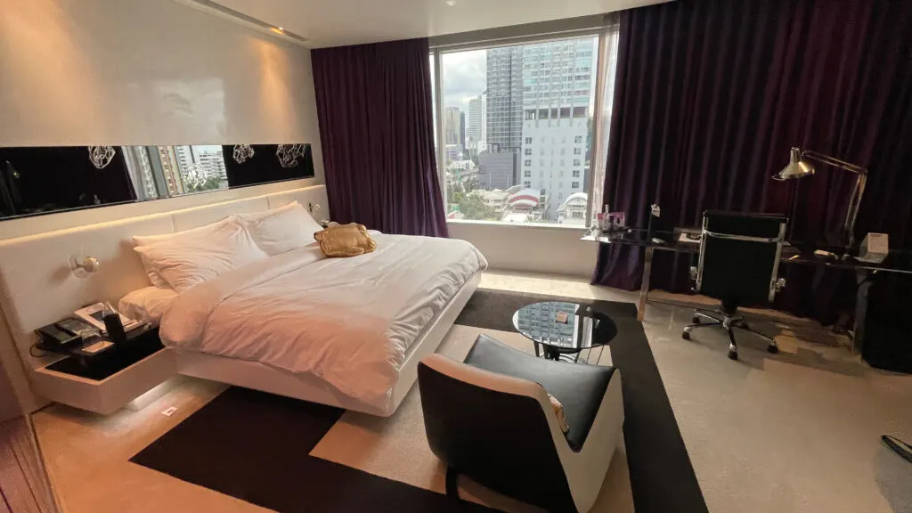 Spectacular Room at W Bangkok Hotel. Paid for using a points redemption.