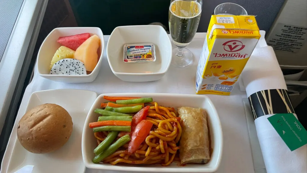 Cathay Pacific Business Class Breakfast VOML