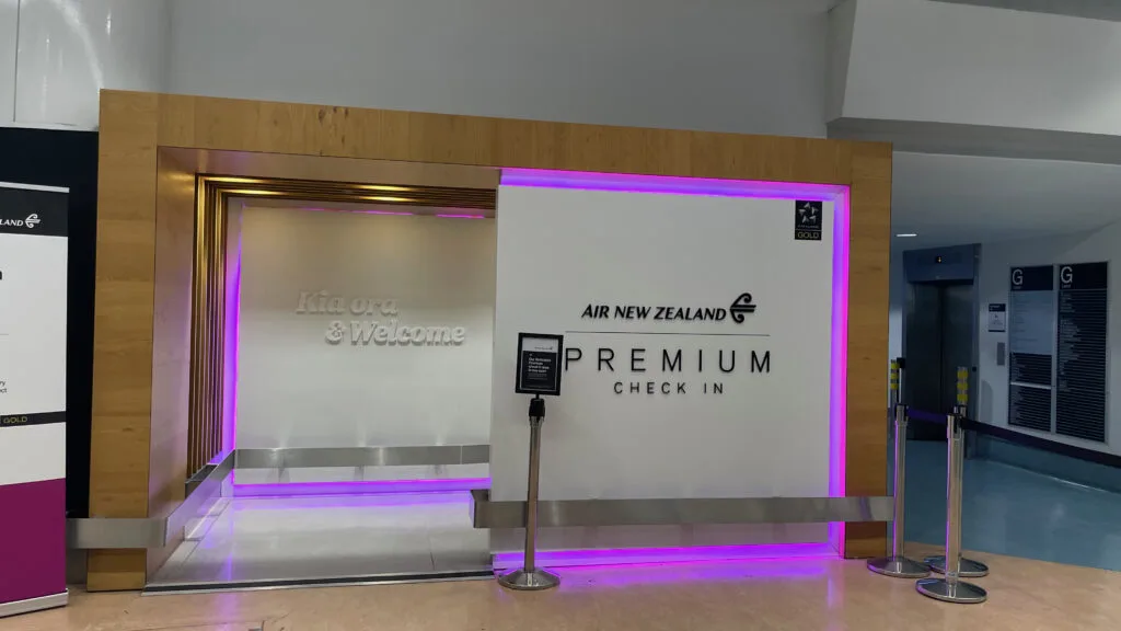 Premium Check-In Area at Auckland Airport