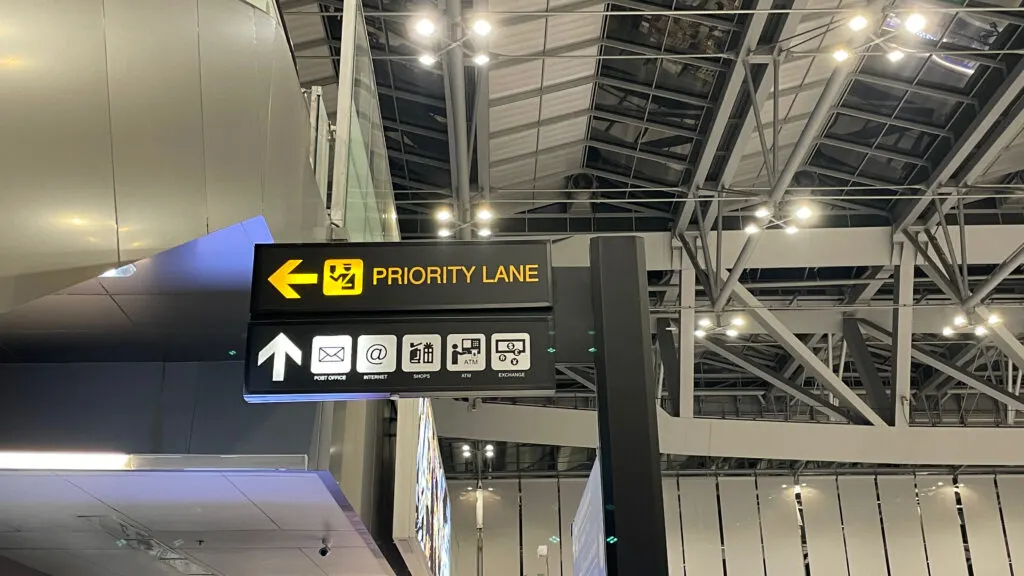 Priority Lane at Bangkok Suvarnabhumi Airport