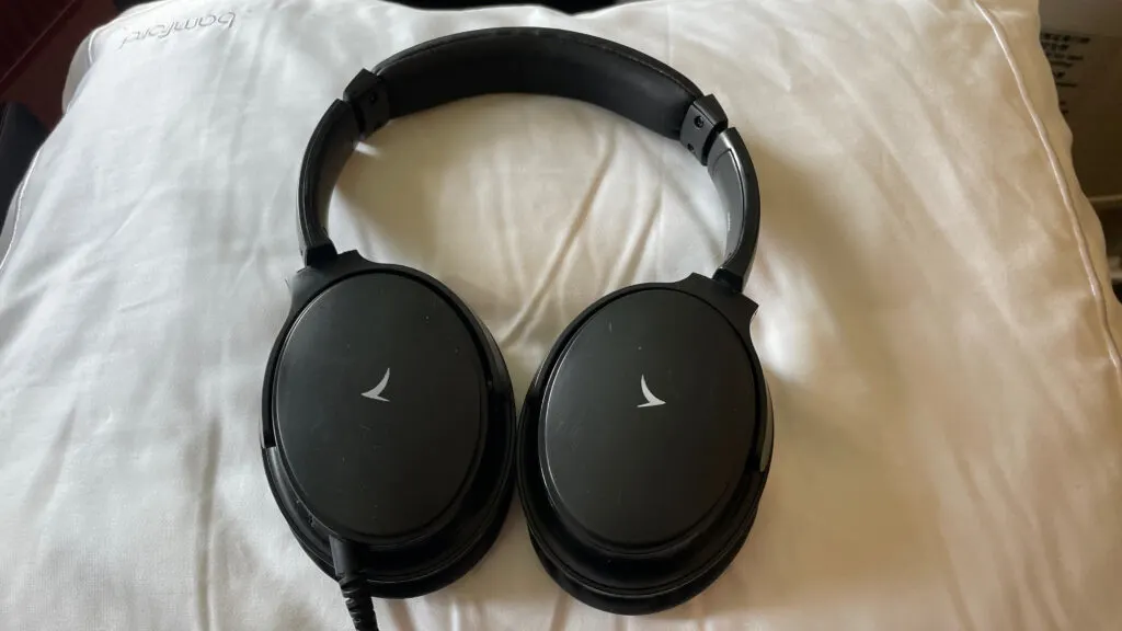 Cathay Pacific Headphones and Bamford Pillow