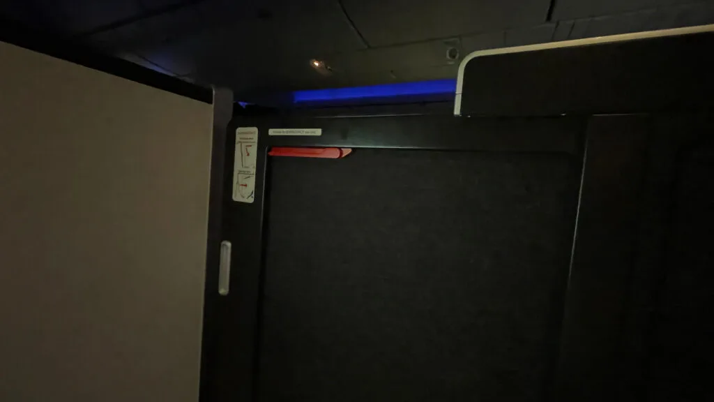 British Airways Club Suite Sliding Doors