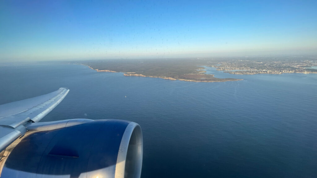 Botany Bay upon final approach into Sydney Airport