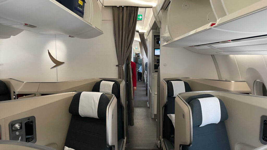 Cathay Pacific A350-900 Business Class Cabin